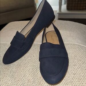 New Talbots Audrey Suede Navy Blue Loafers - No Box